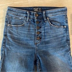 A&F High-Waisted Raw Hem Jeggings